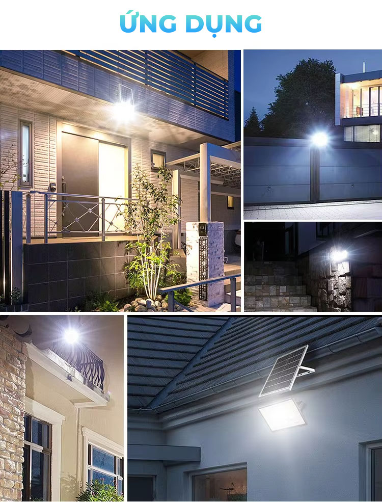 Đèn Năng Lượng Mặt Trời 200W Led 5054, IP67 Giá Rẻ