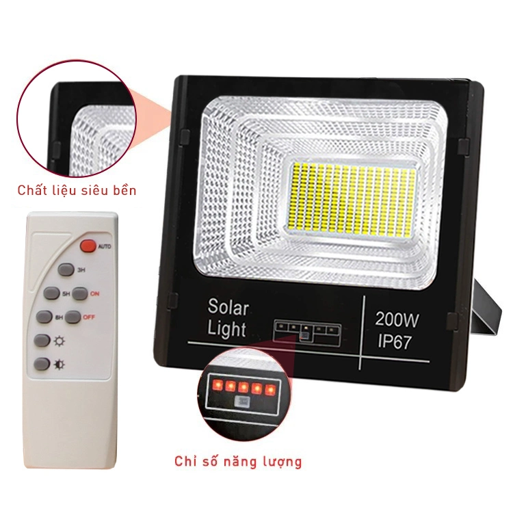 Đèn Năng Lượng Mặt Trời 200W Led 5054, IP67 Giá Rẻ
