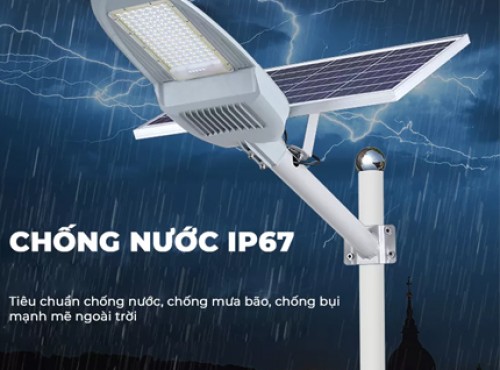 Đèn Đường 300W Năng Lượng Mặt Trời Led Bridgelux Siêu Sáng Giá Rẻ