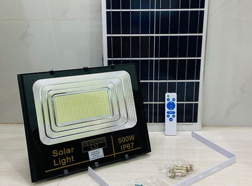 Đèn Pha 500W Năng Lượng Mặt Trời - SolarLight 500W Giá Rẻ Tiết Kiệm