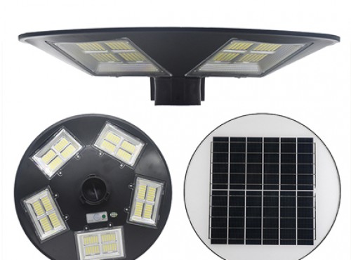 Đèn UFO Sân Vườn 500W Năng Lượng Mặt Trời 20 Ô LED Giá Rẻ