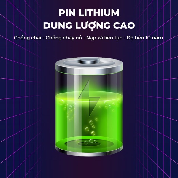 Pin lithium tuổi thọ cao chống cháy nổ hiệu quả