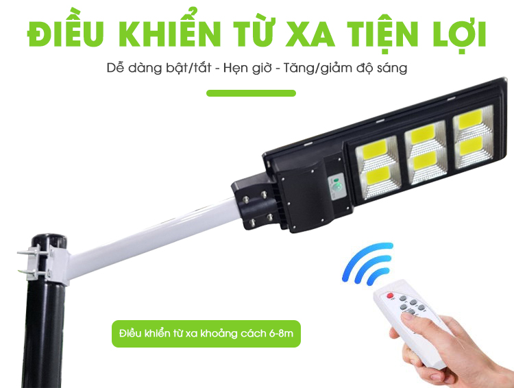 Đèn Đường 200W Liền Thể Năng Lượng Mặt Trời LED COB