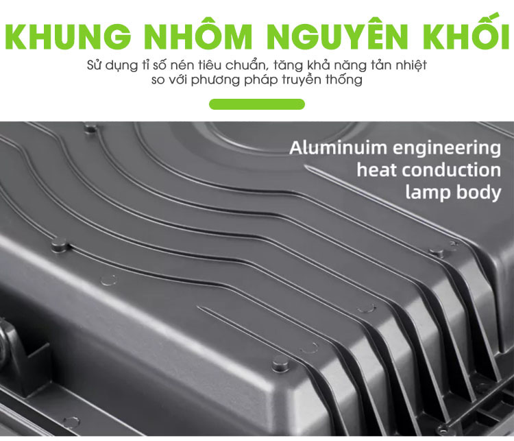 Đèn Pha 300W Năng Lượng Mặt Trời 3 LED COB