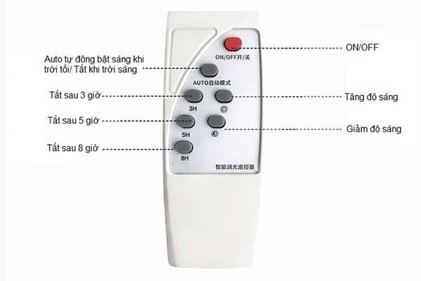 Cách sử dụng remote đèn DNLMT màu trắng chi tiết nhất