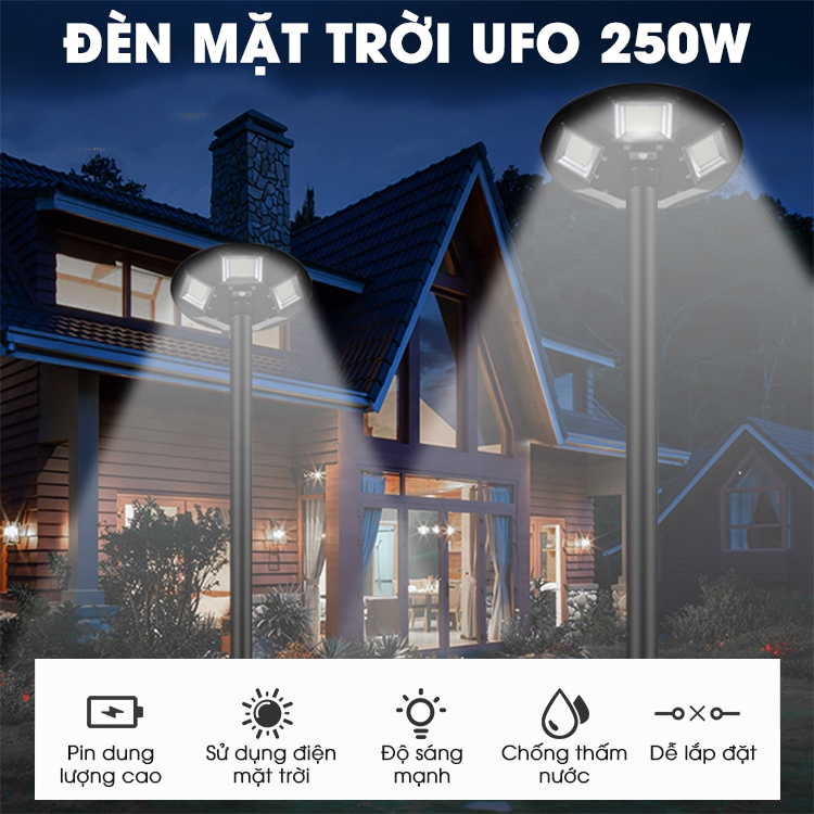 đèn năng lượng mặt trời UFO